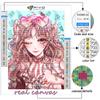 5D DIY Diamond Painting Cross Stitch Cartoon Cute Noble Girl  Diamond Embroidery Mosaic Wall Art Home Decoration