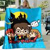 Cute & Kawaii-Style 3D Printed Blanket — Harry Potter Theme: Warm and Cozy Flannel Throw. Perfect for Bedrooms, Sofas, Beds, Sea