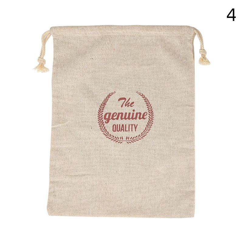 

Льняной мешок для хлеба Многоразовый мешок для багета Хлопковый мешок для хранения со шнурком Буханка Домашний хлеб Свежий Экологичный Для хранения багета 4