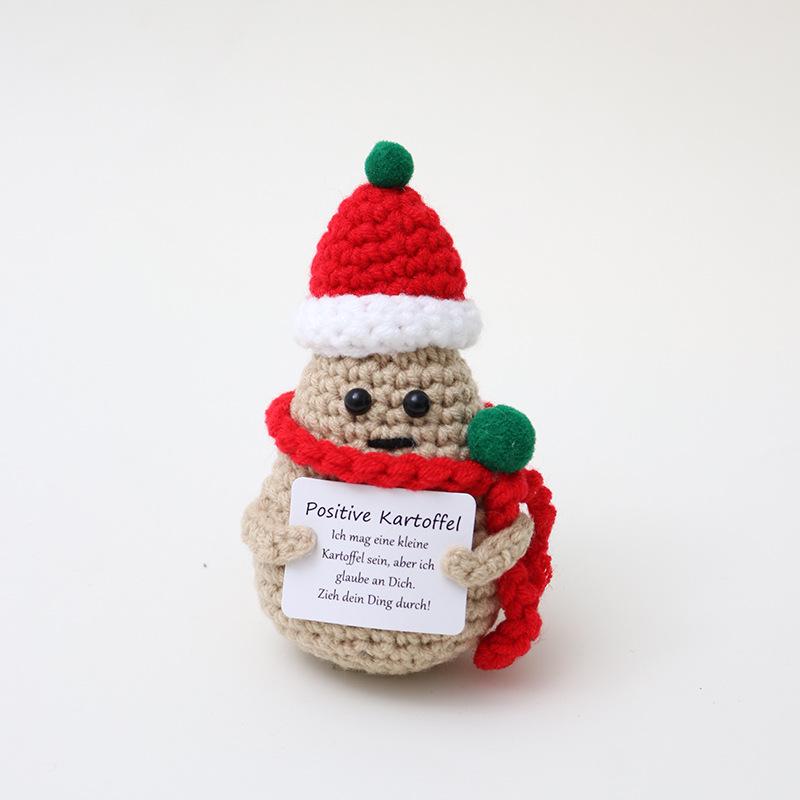 Häkeln Weihnachts Puppen Ornamente Heim Zimmer Dekoration Handgemacht Plüsch Wolle Gestrickt Schneemann Weihnachtsbaum Weihnachtsmann Puppe Party Geschenk