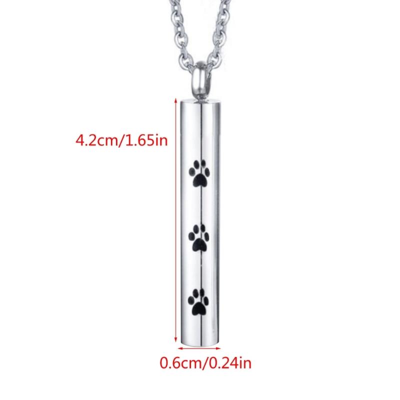 Paw Pattern Cremation Urn Jewelry Pet Cremation Jewelry Ashes Necklaces Creative Pet Cremation Jewelry