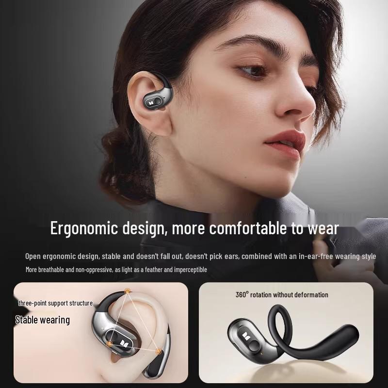 Monster AC330 Bluetooth 5.4 Over-Ear Noise-Cancelling Sports Headset with High-Quality Sound
