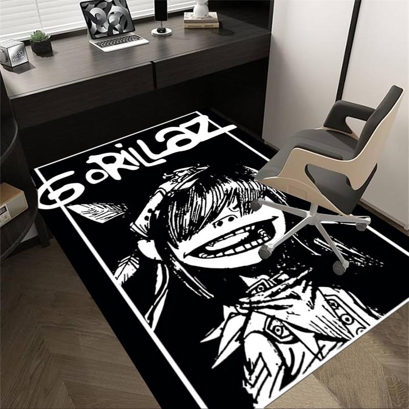

1 шт. Ковер Gorillaz, Офисный коврик, Коврик для улицы, Декор для дома, Ковер для зоны, Фестиваль 60cm by 90cm