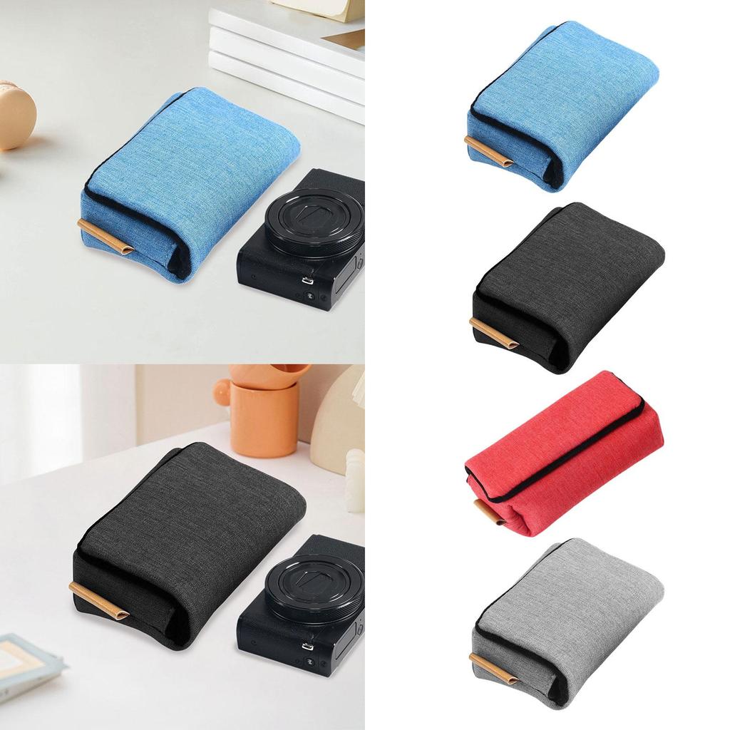 Camera Storage Pouch Plush Lining Multipurpose Water Cloth Camera Container Handbag for G9x G7x RX100M5 Indoor Outdoor RX100M2