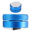Haushalt Küche Wiederverwendbar Edelstahl Kaffee Verteiler Tamper Pulverpresse Hammer Höhenverstellbar 51mm Blau