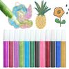 10pcs 10ml Handmade Decorative Graffiti Gold Powder Pigment Children's Painting DIY Colorful Gold Scallion Gel Pen