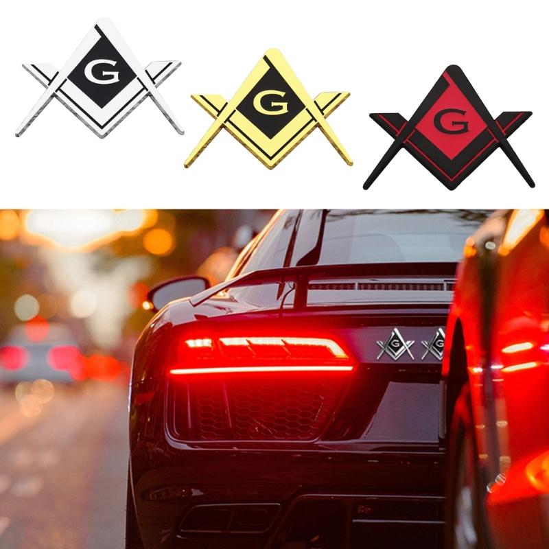 Masonic Fraternity Emblems Decal Badge Sticker Strong Adhesive Long Lasting Shine for Car Truck Motorcycle Accessories