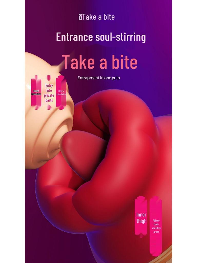 Blazing Red 5th Gen Sucking Lips & Tongue Female Masturbator