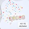 Summer Dopamine 3D Nail Stickers: Cute Heart, Starburst, Smiley Face, and Star Embossed Decals