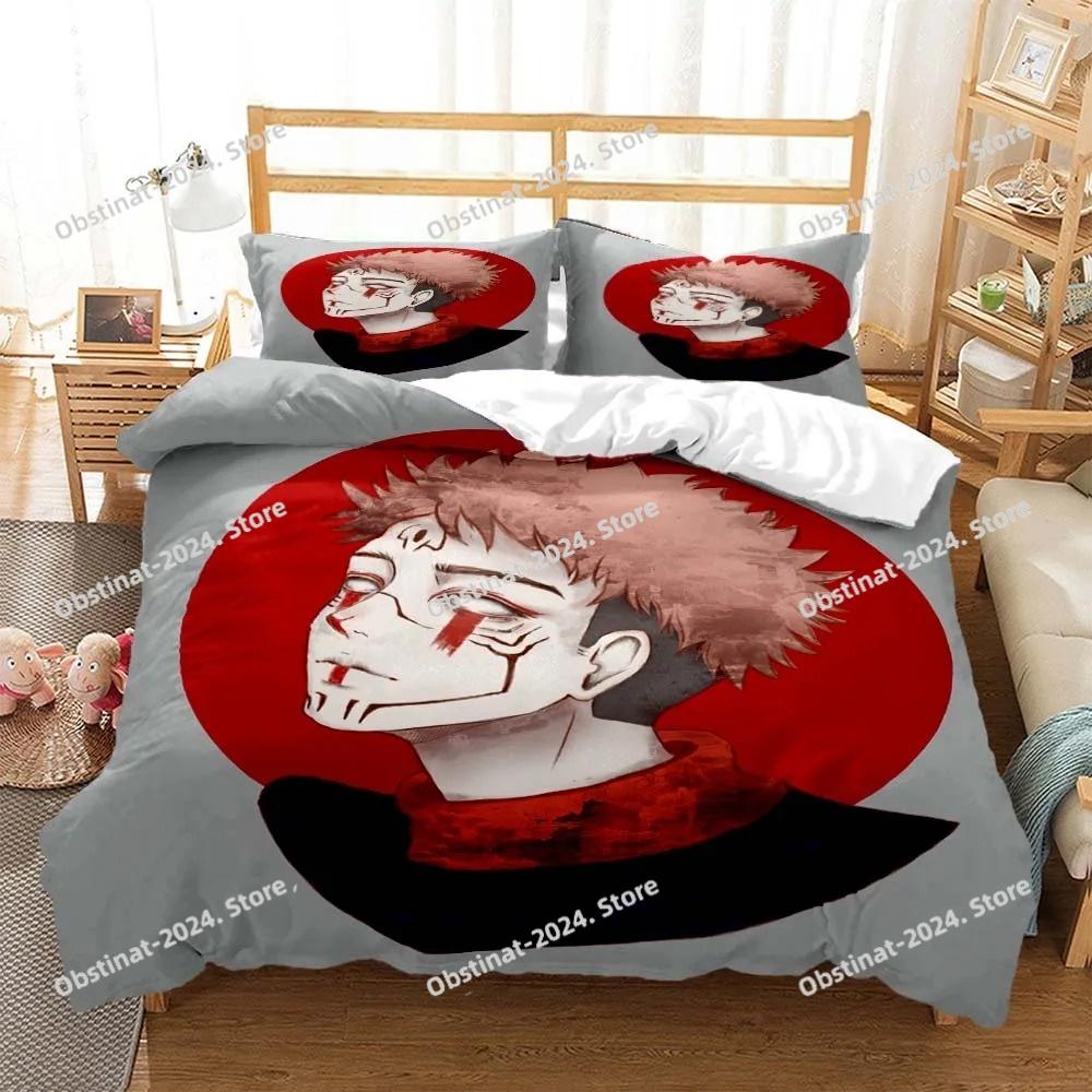 3D Anime Jujutsu Kaisen Digital Print Polyester Bedding Sets Covers Boys Duvet Cover Set For Teens Bedding Set Home Textiles