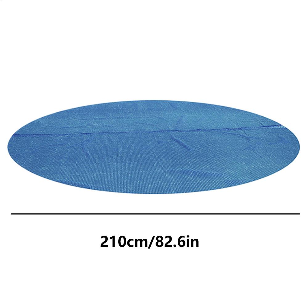 Round Solar Thermal Pool Cover Solar Hot Tub Covers Weatherproof Foldable Protector Portable Energy Saving Thermal Blanket