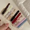 Korean version of the gold label cute little baguette one-word clip French acetic acid texture solid side bangs clip