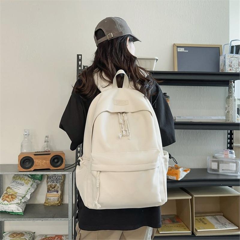 Schoolbag Backpack Women's Japanese and Korean 1011 Spring and Summer Versatile New Junior High School Student Schoolbag Simple Large Capacity 