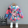 Girls Jacket Spring  Hooded Zipper Baby Windbreaker Coat Birthday Gifts Children's Clothing