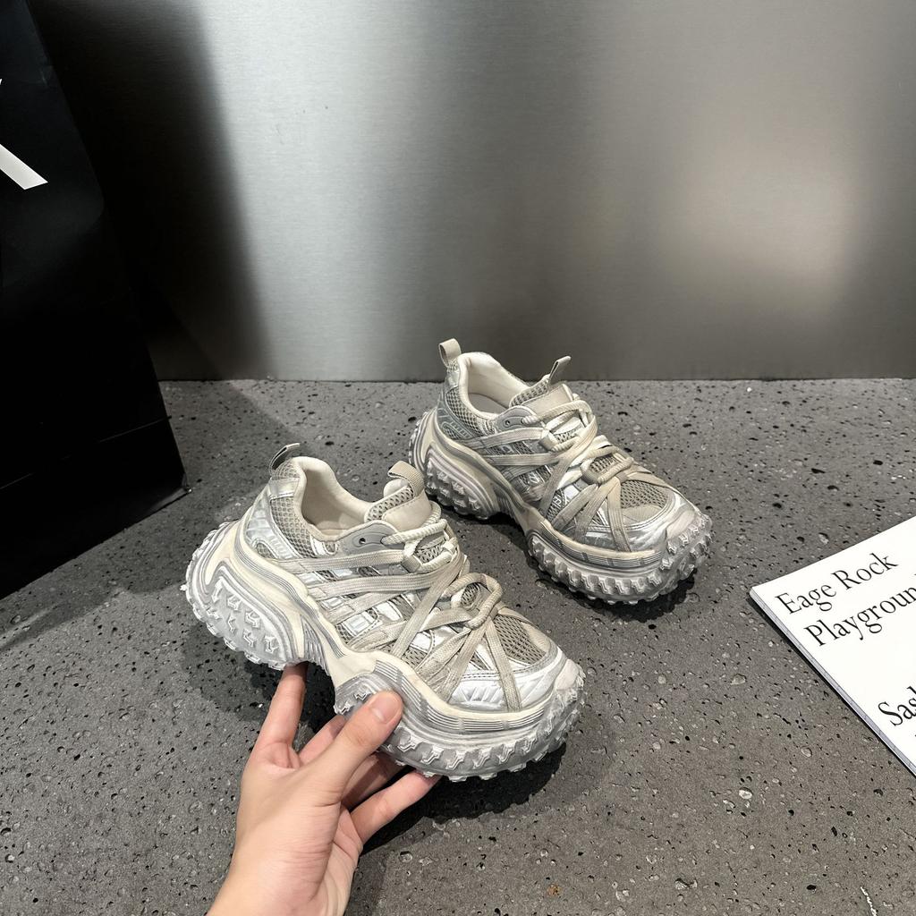 Couple Retro Polished Old Dad Shoes Autumn New Sports and Leisure Shoes Versatile Platform Running Shoes