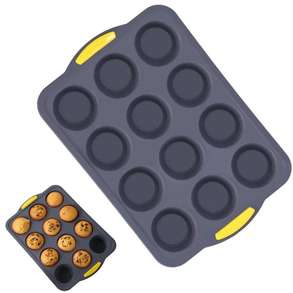 Silicone Silicone Cake Mold Reusable Mini Baking Molds Silicone Muffin Tray Homemade Bread