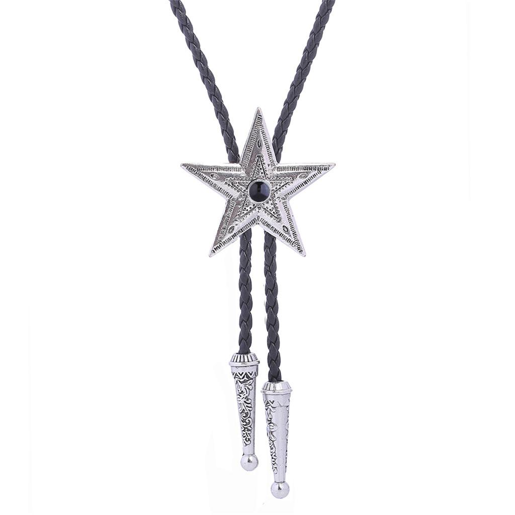 Turquoise Bolo Tie Western Vintage Bolo Tie Star Bolo Tie Cowboy Necktie Natives American Bolo Tie Men Western Bolo Tie