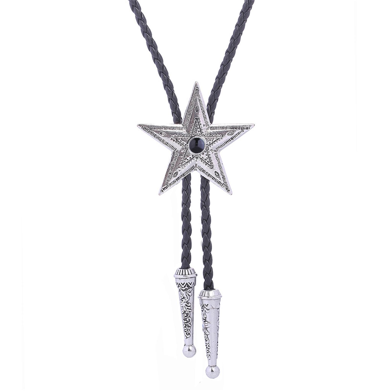 

Cowboy Tie Star Bolo Tie Turquoise Bolo Tie Western Vintage Bolo Tie Natives American Bolo Tie for Men Cowboy Necktie