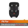 Silicone Key Fob Cover Fit for GMC Acadia Terrain Yukon Sierra Chevrolet Suburban Tahoe Silverado 1500 2500 3500 HD Smart 5 Buttons | Car Accessories