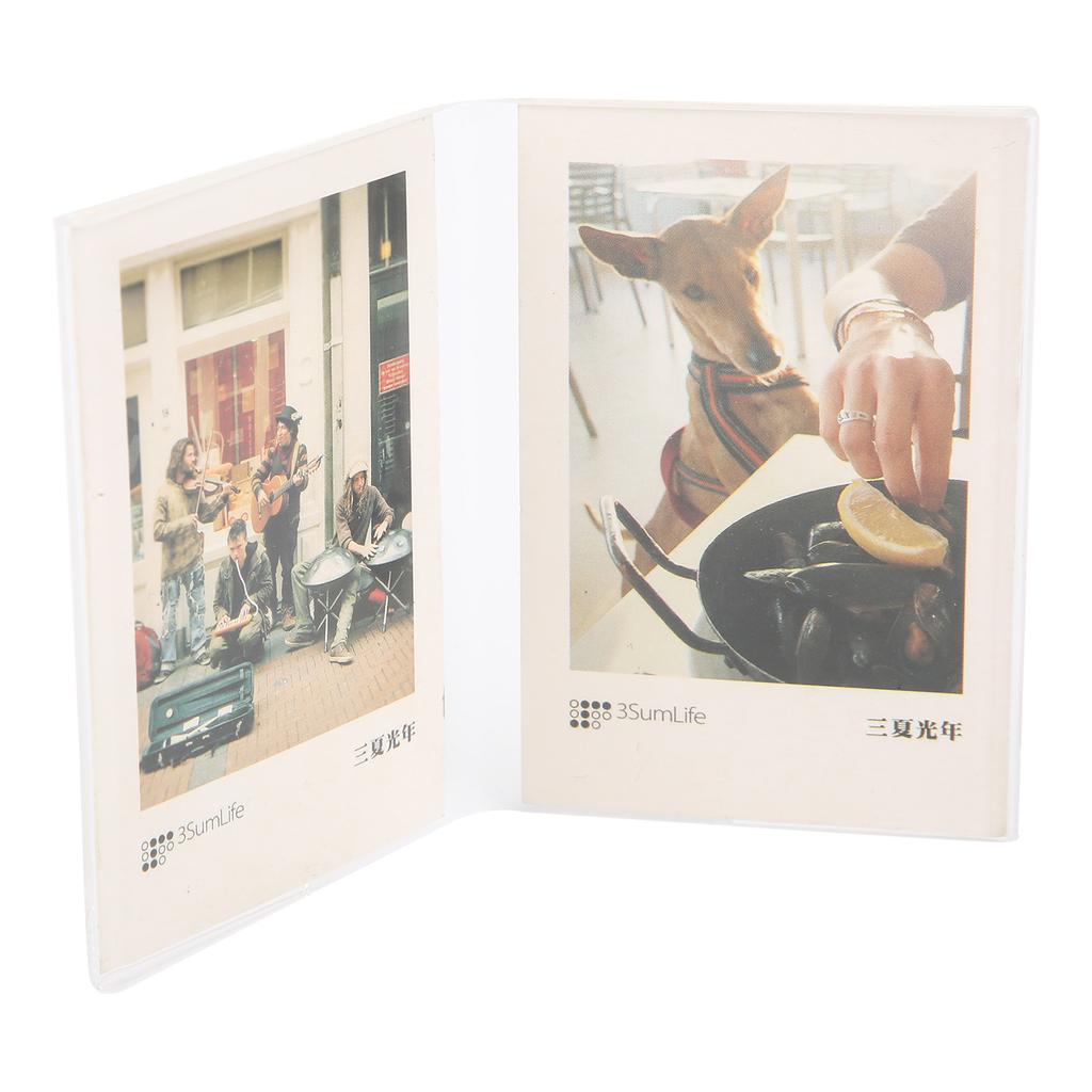 V Model Clear Acrylic Photo Frame Holder Free Standing Portrait for Instax Mini 3 Inch Film