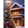 Diamantmaleri Kunst Full Drill Juletrehus Diamantmaleri Håndlaget Snøhvit Day Diy Diamant Mosaikkmaleri Hjemdekorasjon Julegave