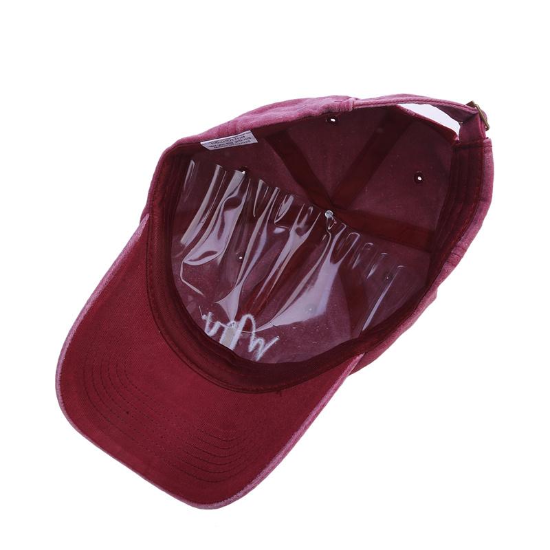 Retro Washed Aged Baseball Hat Fashion Letter Printed Peaked Caps Solid Color Duck Tongue Cap Men Women Sun Visor