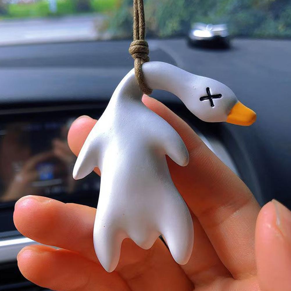 Color Changing Roast Duck Pendant Car Pendant Car Rearview Mirror Pendant for Car Rear View Mirror Accessories