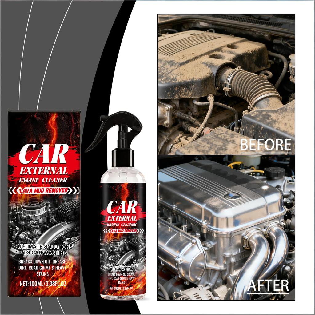 Car Exterior Engine Cleaner Quickly Cleans Oil Stains Without Rinsing 100ml