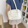 Japanese-style Backpack, Basic Large College Style Uniform Bag, Bow Solid Color Student Portable Shoulder Messenger Bag