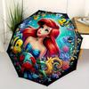 Mermaid,Underwater Fantasy Themed Automatic Opening and Closing Folding Umbrella, Reinforced 8 Ribs, Compact Travel Design, Fashionable Fold