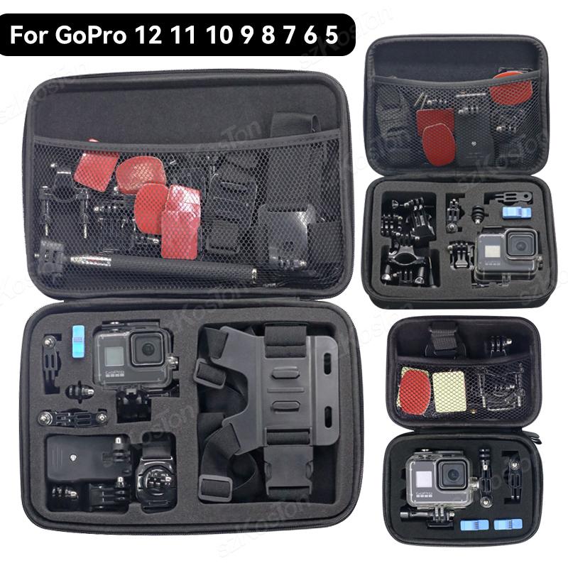 

Сумка для зберігання Чохол для GoPro Hero 13 12 11 10 9 8 7 Чорний екшн-камера Портативний водонепроникний захисний чохол EVA Аксесуари Go Pro