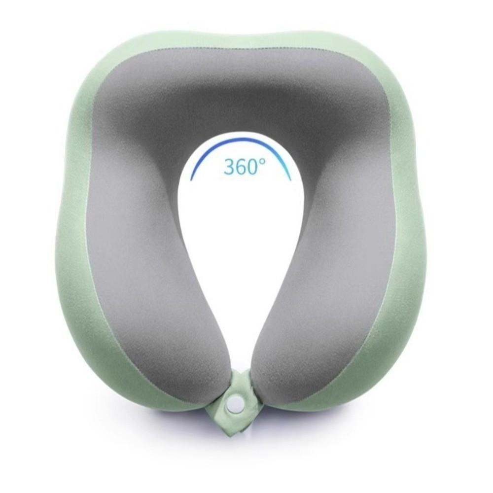 Slow Rebound U-Shaped Neck Pillow Machine-Washable Cover Soft Material Memory Foam Pillow Portable Design Pouch Included
