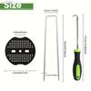 U-shaped Ground Nail Lawn Nail for Insect Prevention, Fixed with Grass Proof Cloth,Artificial Turf,Sunshade Net,Non-woven Fabric