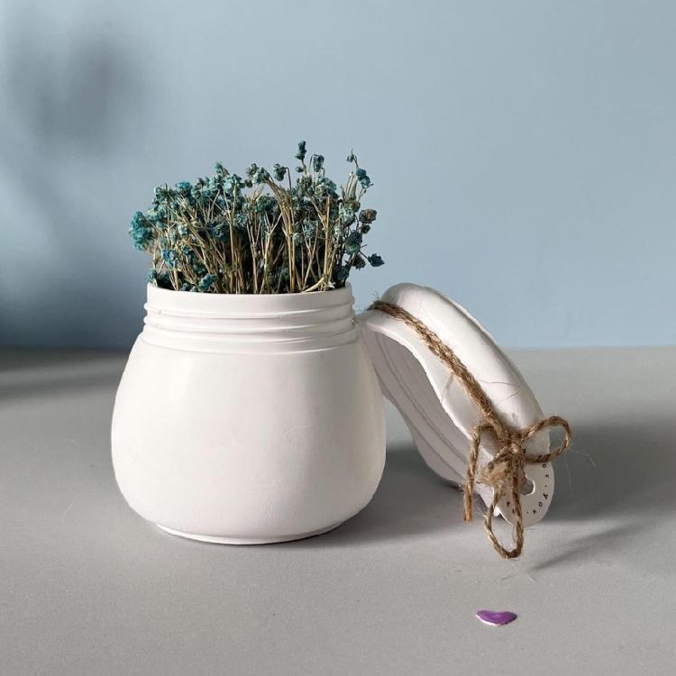 Heat Resistant Elastomer Lidded Jar Cast For Candlewax Crafts Detailed Texture Food Grade Substance Flexible Demold Recyclable Kitchen Tool