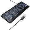 USB Interface Large Print Backlit Wired Keyboard