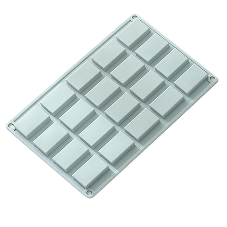 DL 20 Grids Rectangular Silicone Cake Mold Jelly Pudding Chocolate Block Mould