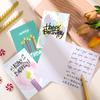 24pcs Happy Birthday Greeting Card With Envelope Birthday Party Invitation Cards Children DIY Handwritten Cards Message Card Set