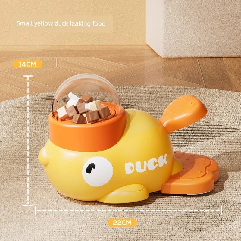 

Dog Food Leakage Toys Educational Pet Supplies Food Dropping Ball Cat Fengrong Feeding Toy Doggy Snacks Leakage Food Feeder Small yellow duck leaking food