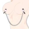 Nipple Clips Adjustable Screw Tension Metal Curb Link Chain Breast Stimulator BDSM Bondage Sexual Pleasure Tool Couples