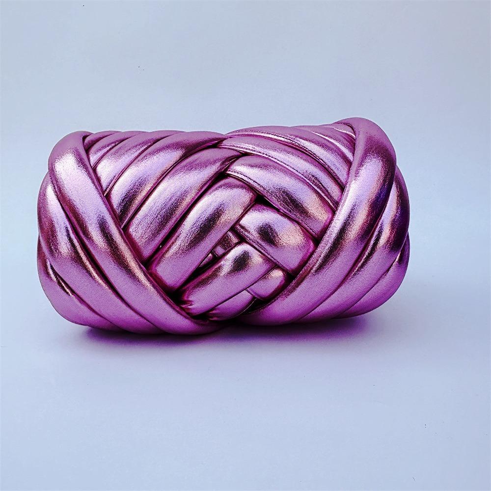500g DIY Imitation Metal Leather Yarn Leather Finish Giant Yarn  Basket Blanket Carpets Making