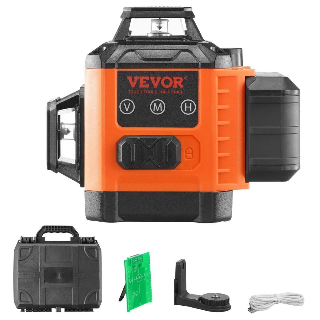 Laser Level 100ft Green Cross Line Self Leveling High Accuracy Measuring