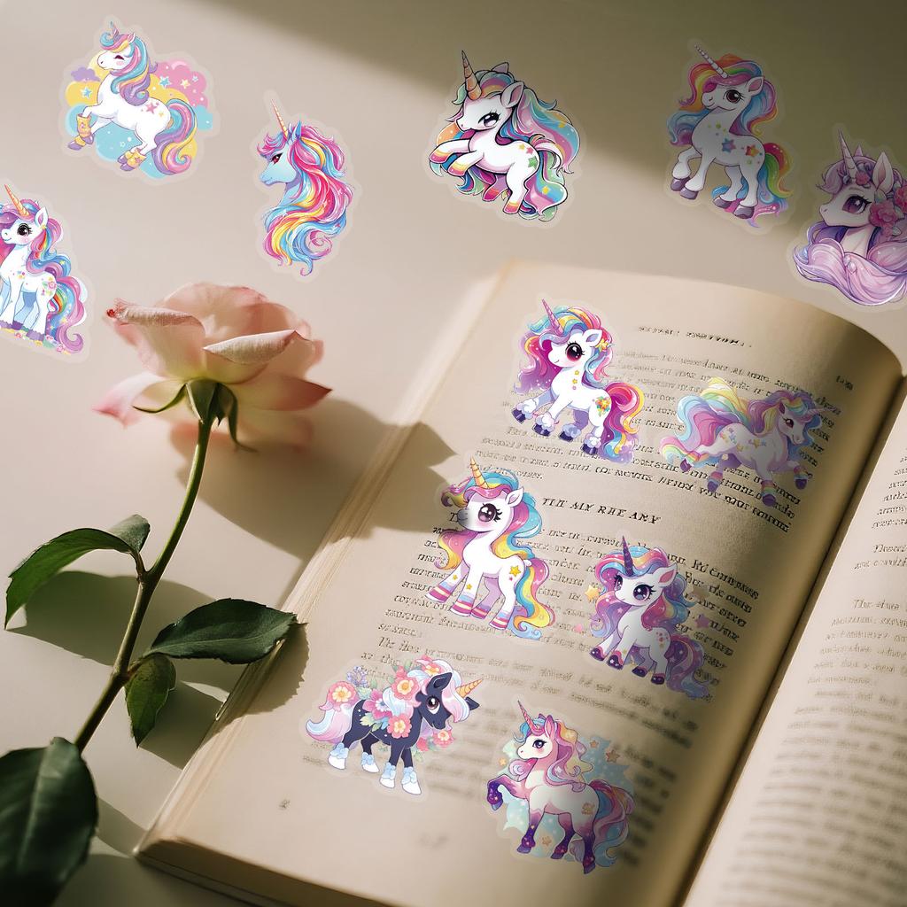 56pcs Cute Unicorn Funny MEME Cartoon Graffiti Stickers DIY Phone Guitar Laptop Notebook Suitcase Waterproof gift packaging Stic