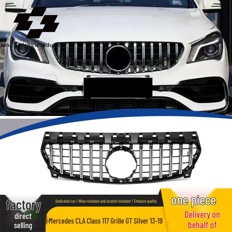 Mercedes-Benz CLA-Class W117 GT Silver Front Grille Replacement (2013-2019 Models)