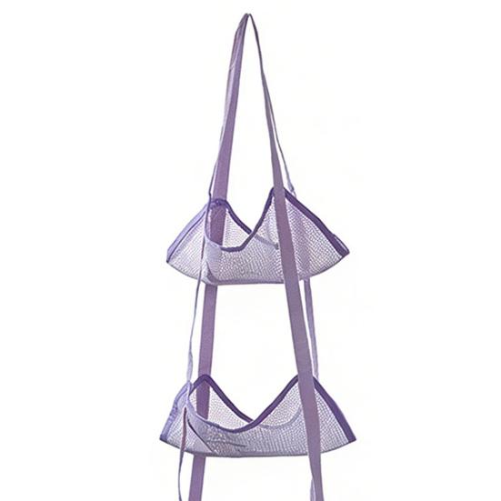 Over The Door Ball Organizer Hanging Storage Bag Over The Door 3 or 4 Tiers Hanging Mesh Bag for Basketballs Stuffed Animals Garage Kids Room Nursery