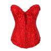 Lace Satin Waist Cincher Corset with Boning