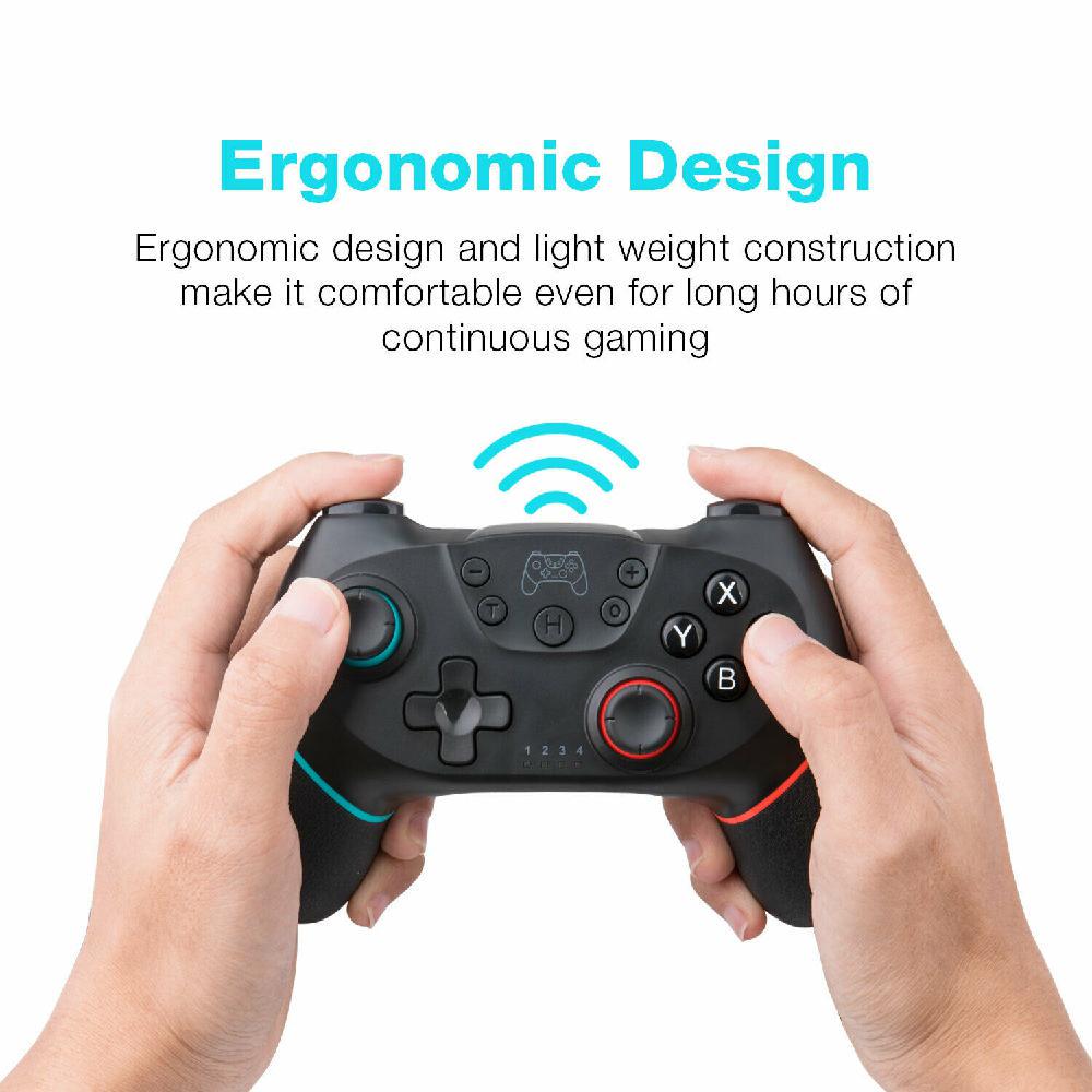 Wireless Bluetooth Gamepad for Switch Console  Pro Game Joystick Controller for N-SW Console with 6-Axis Handle