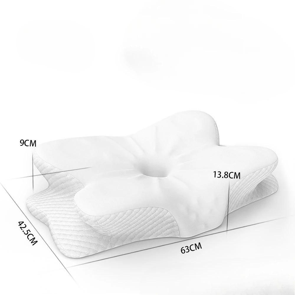 Butterfly Shaped Pillow Pillows Case Memory Breathable Pillowcase Memory Shaped Pillow Rebound Cow Horn Pillow Cervical Pillow