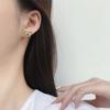 Light Luxury Diamond-inlaid Sweet Bow Earrings Ins Korean Versatile Elegant Earrings Temperament Trendy