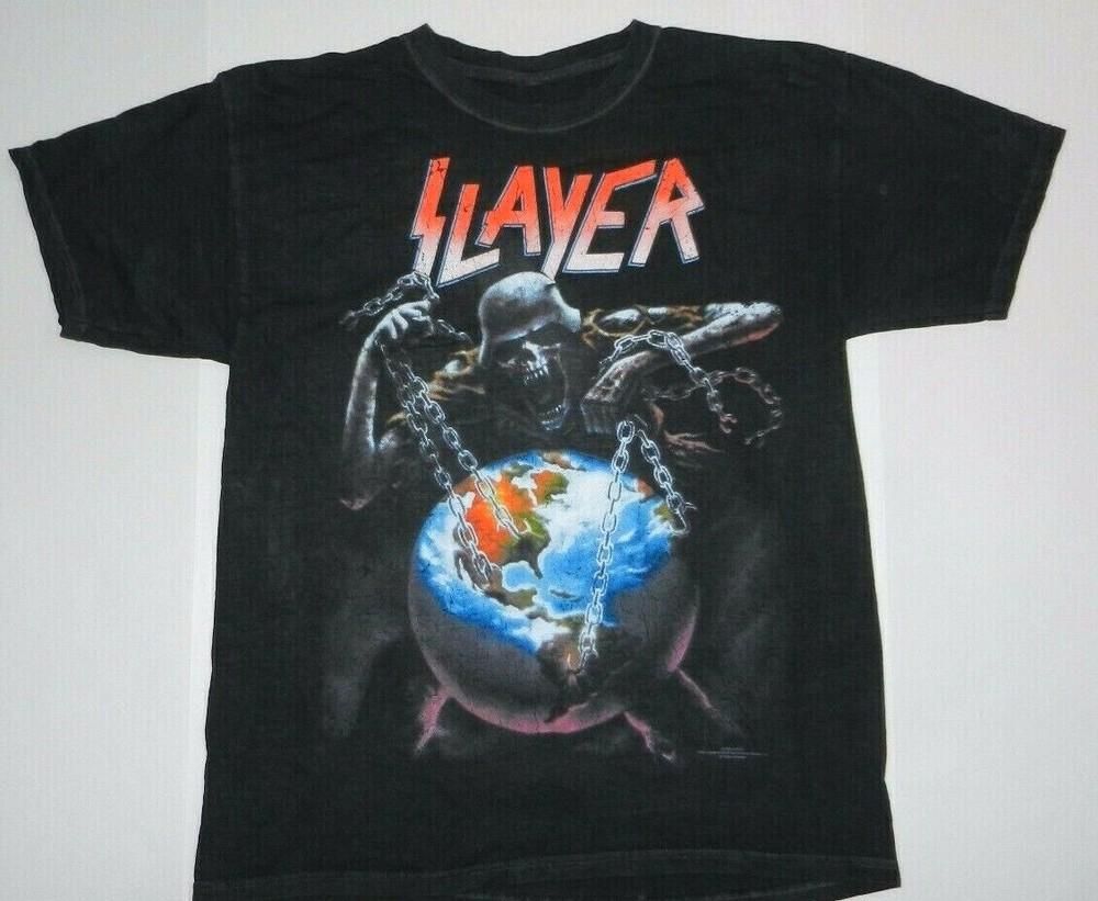 Rock Band Slayer North American Intourvention T-shirt New Unisex T-Shirt XXXXL