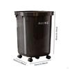Trash Can with Wheels Dustbin Household Large Capacity Nordic Wastebasket Rubbish Bin for Apartment
